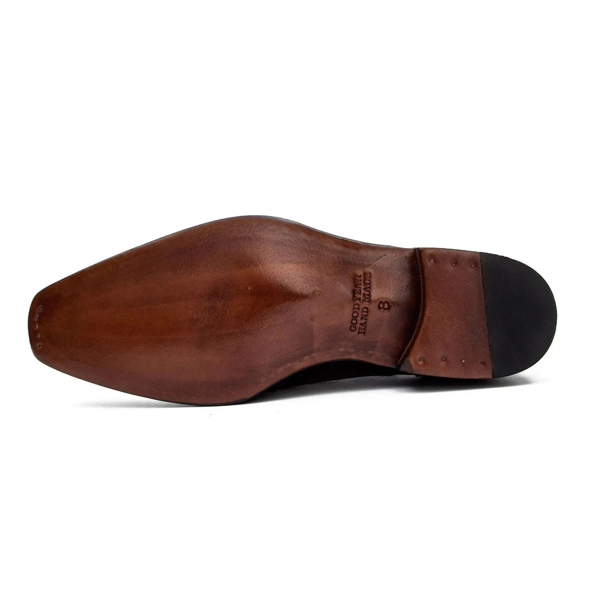 Brown Wingtip Cow Leather Oxford Shoes