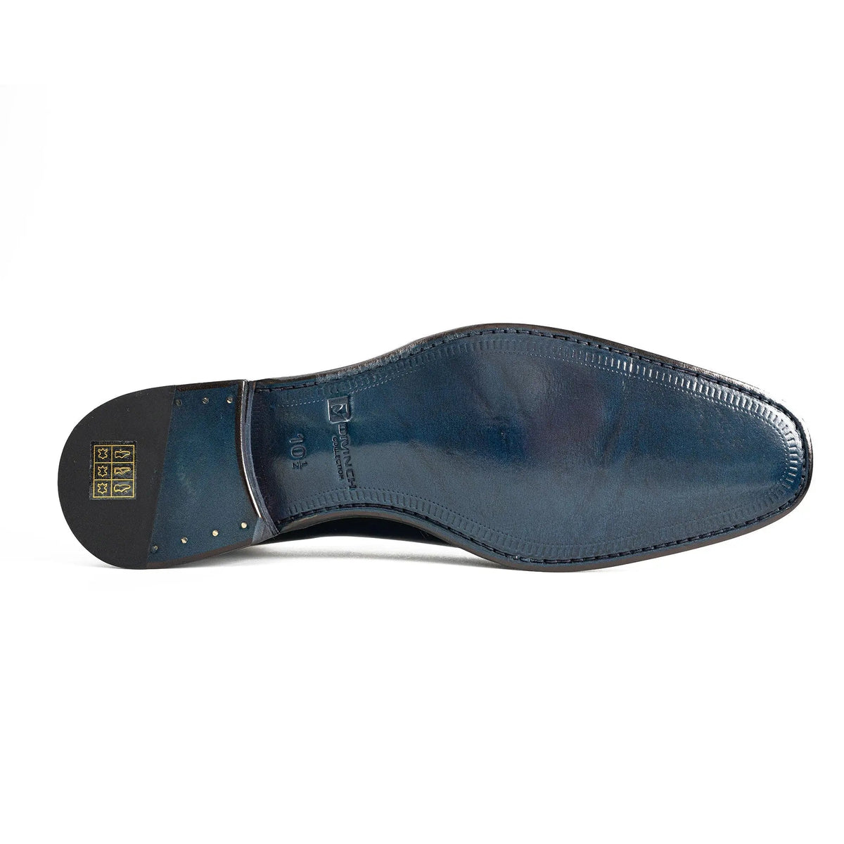 Blue Shaded Calf Leather Oxford Shoes