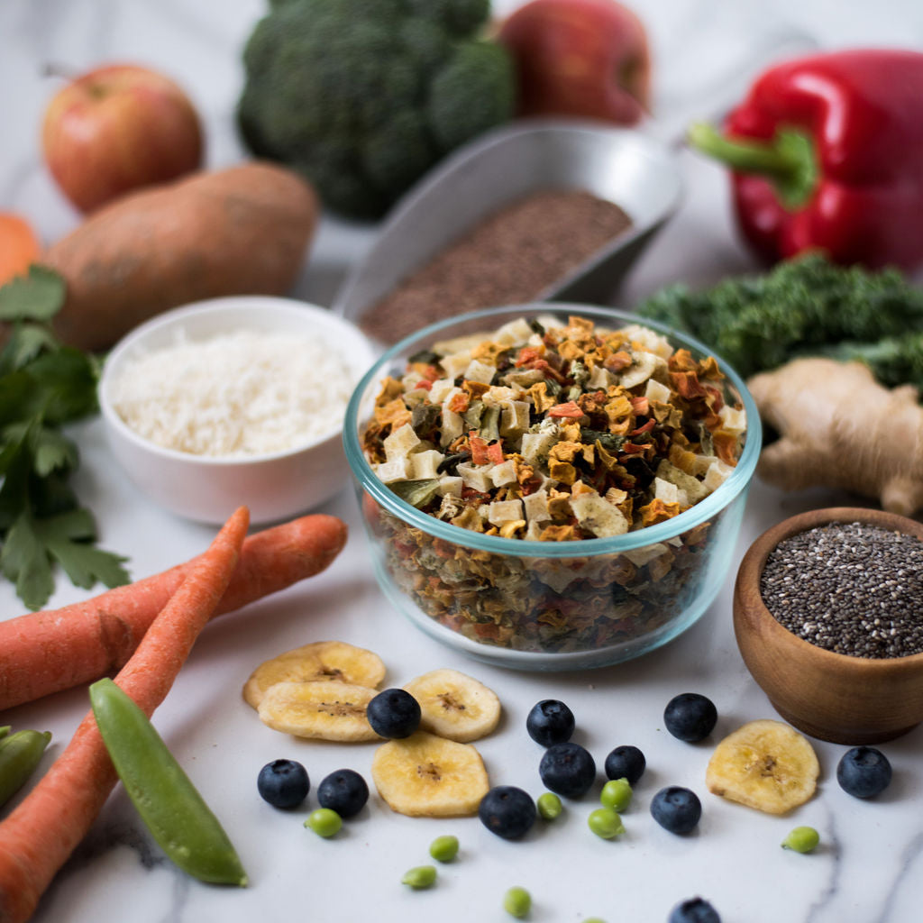Fruit & Veggie Dog Food Topper & Base Mix