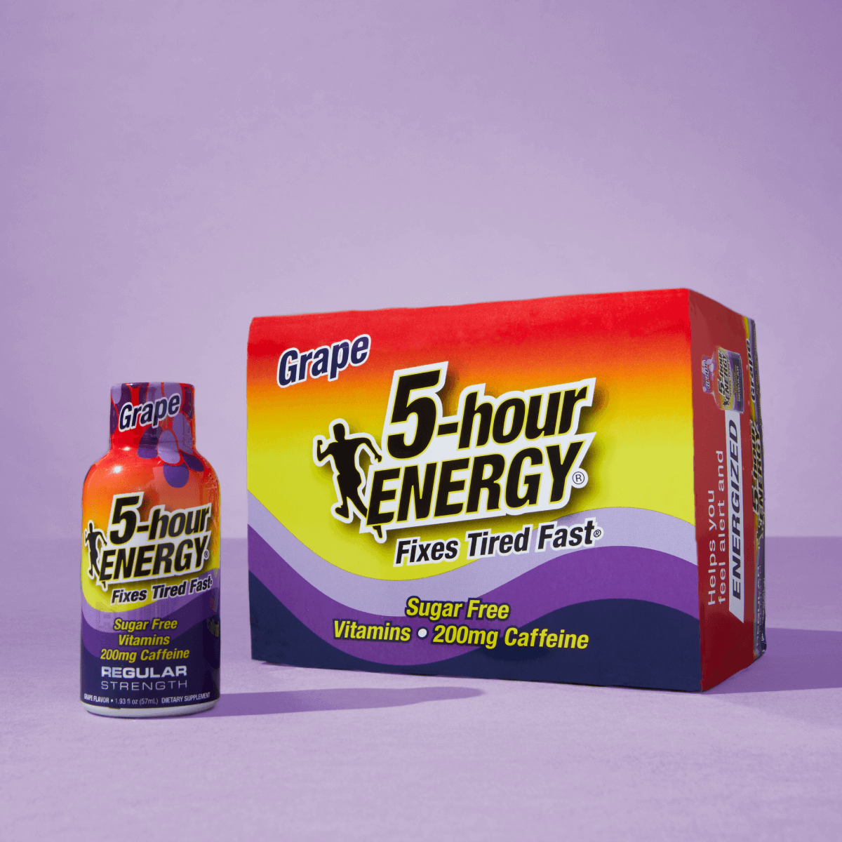 Bebidas energéticas 5-hour ENERGY sabor uva de fuerza regular