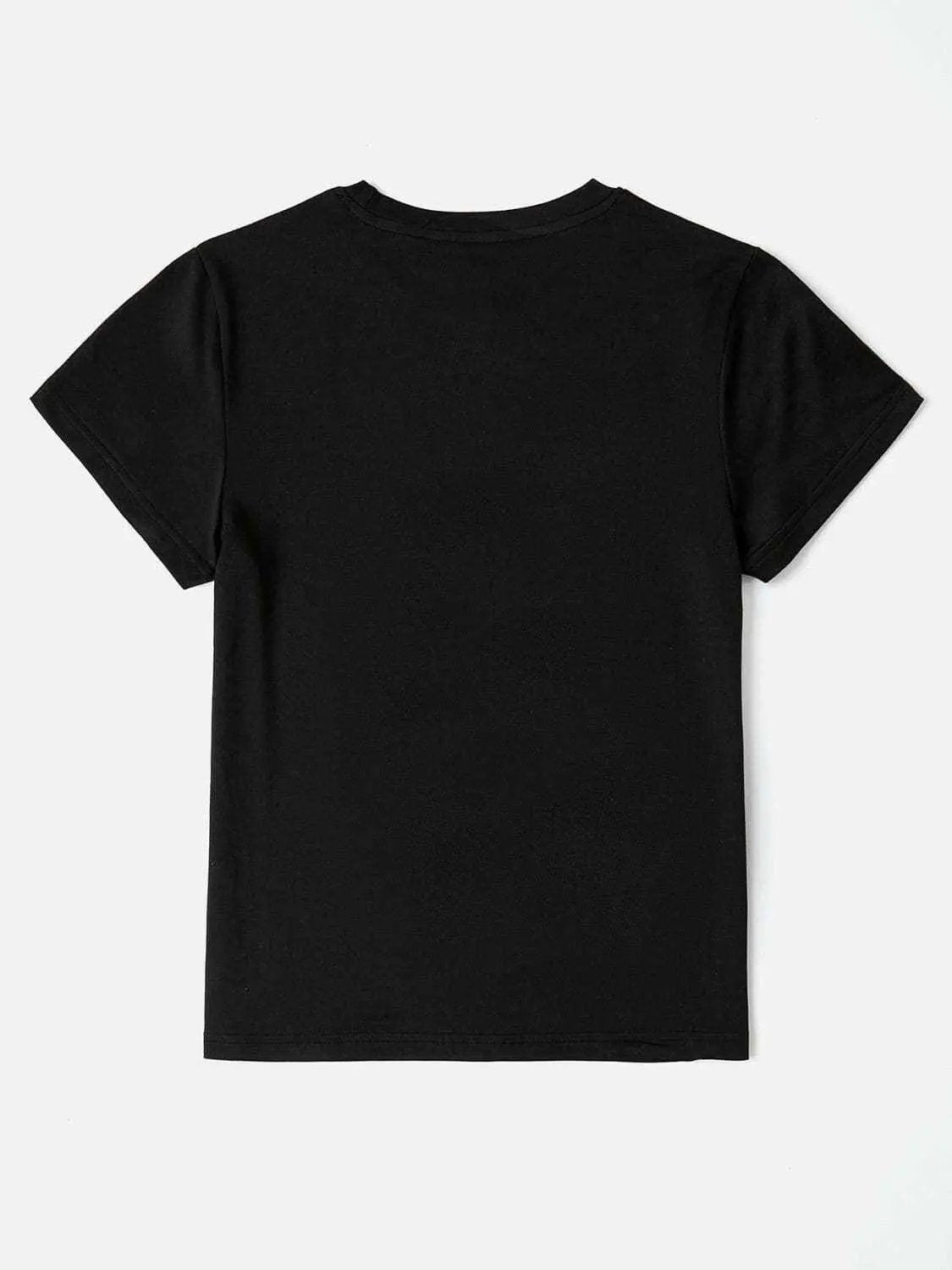 T-Shirts Trendsi Graphic Round Neck Tee - Soft Polyester
