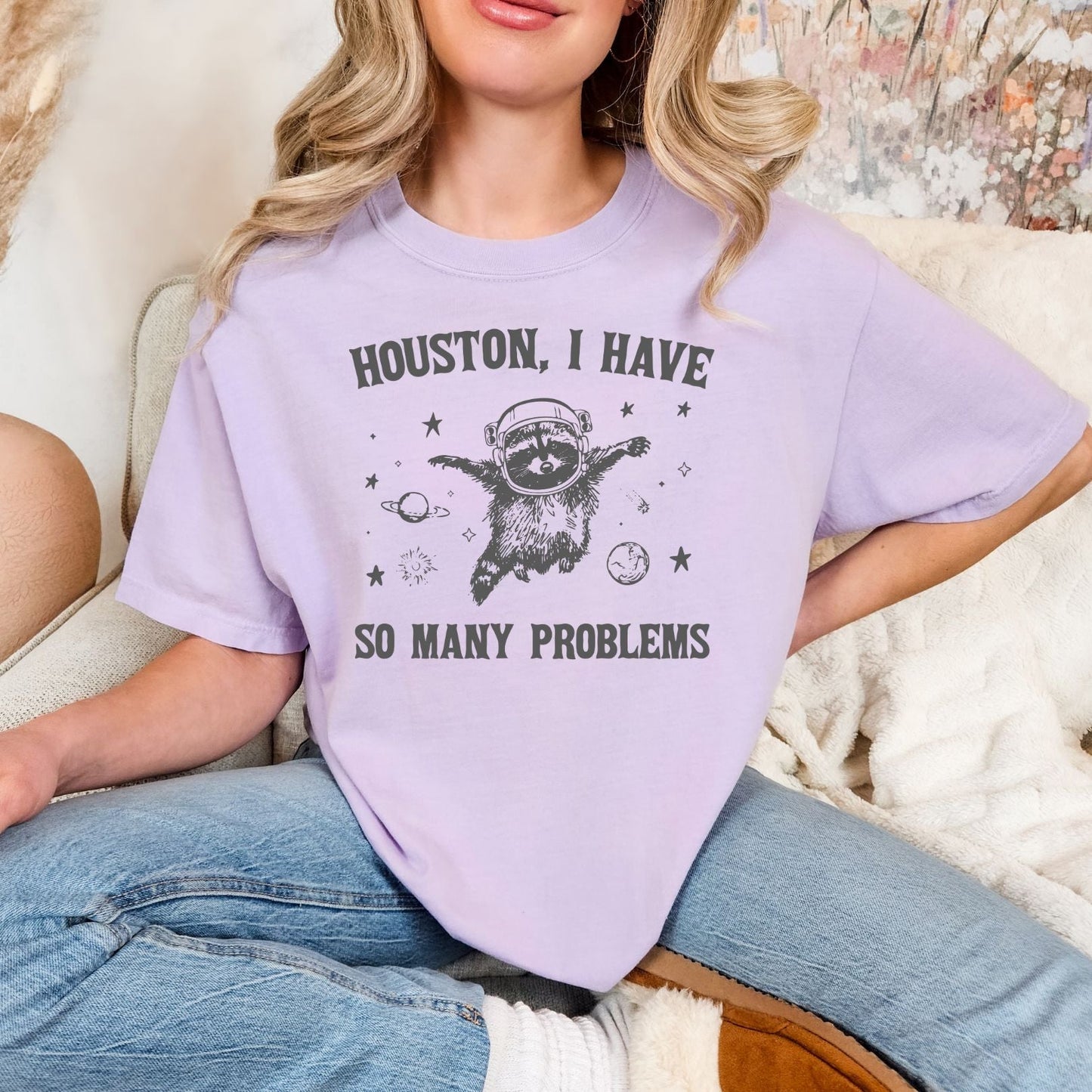 Camiseta gráfica Houston tengo muchos problemas