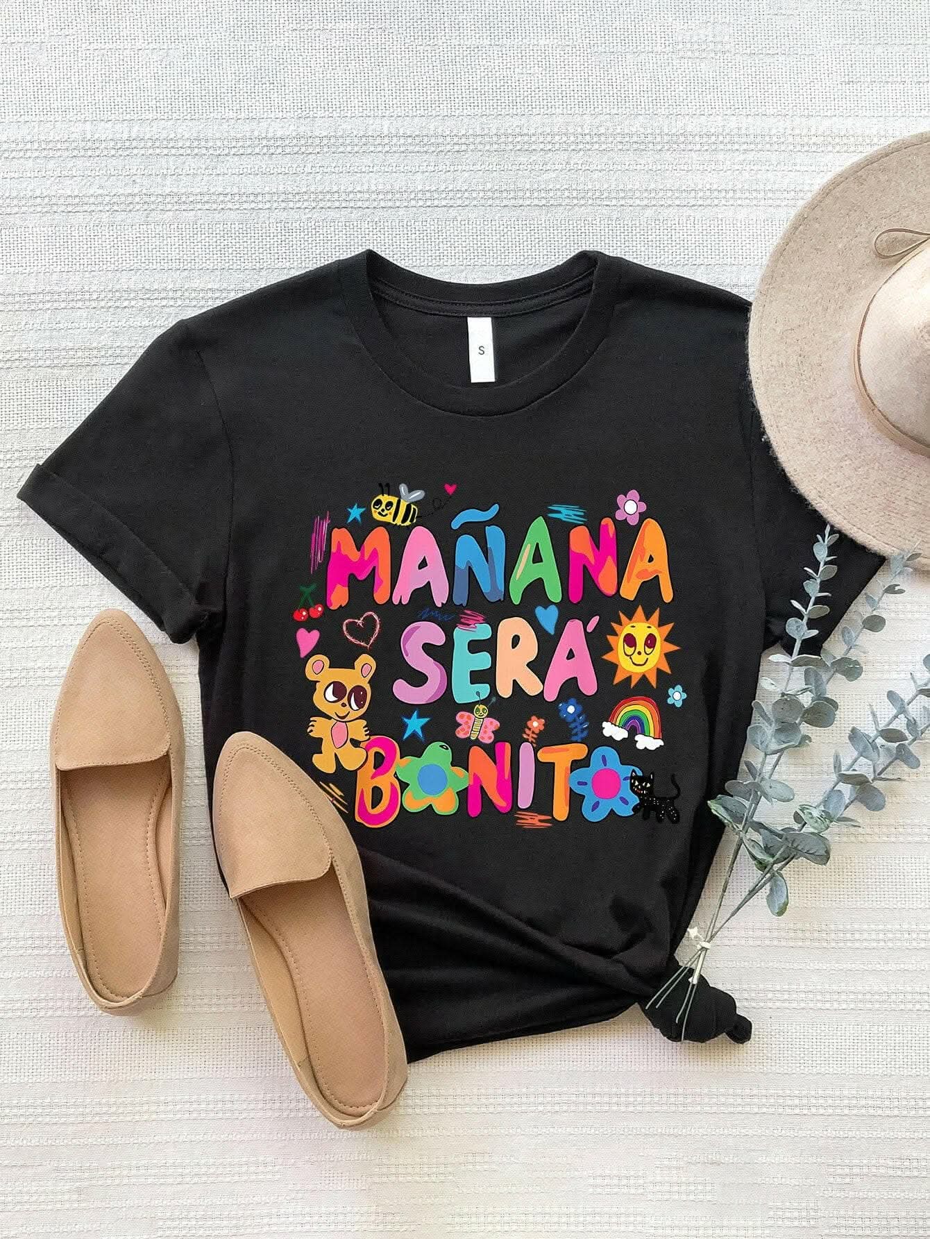 T-Shirts Trendsi Graphic Print Tee Women's Casual T-Shirt Style Comfort Fit
