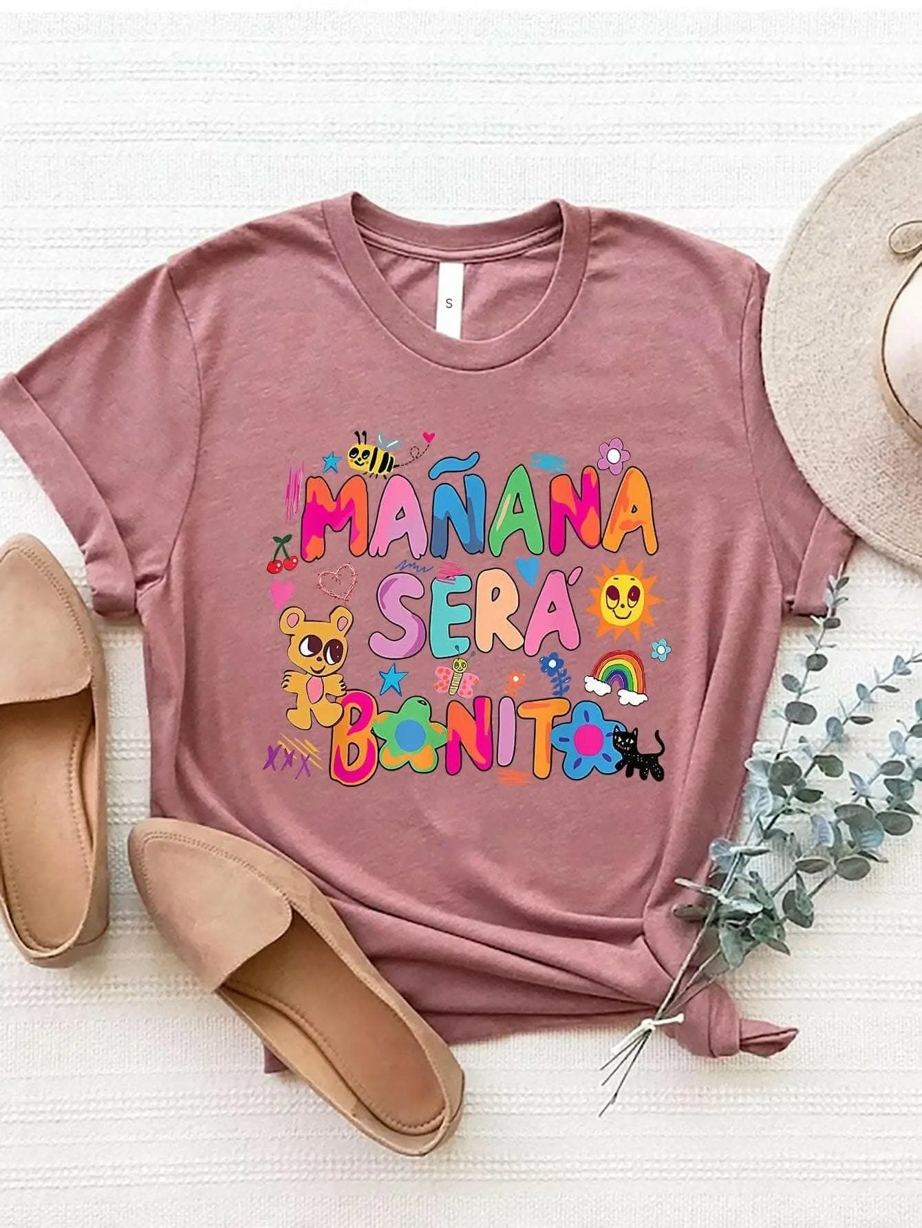 T-Shirts Trendsi Graphic Print Tee Women's Casual T-Shirt Style Comfort Fit
