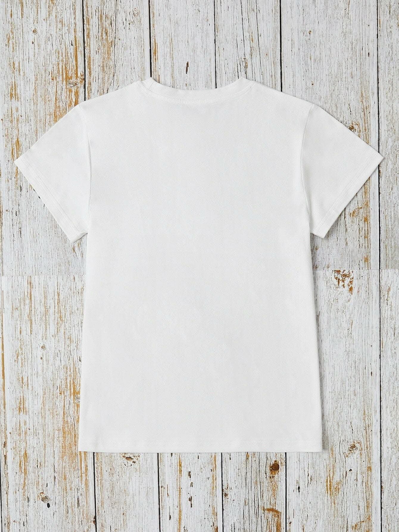 T-Shirts Trendsi Graphic Print Tee Women's Casual T-Shirt Style Comfort Fit