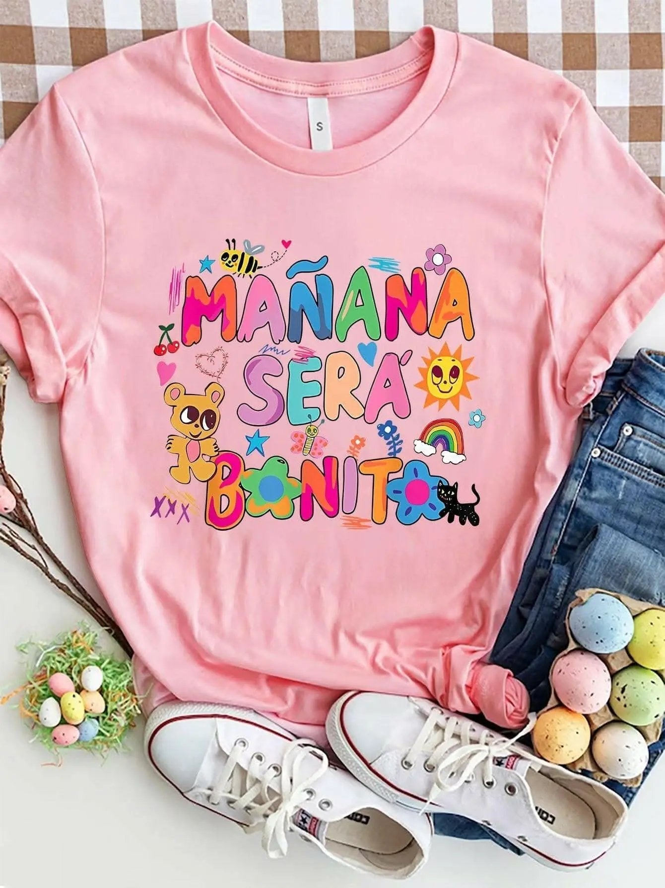 T-Shirts Trendsi Graphic Print Tee Women's Casual T-Shirt Style Comfort Fit