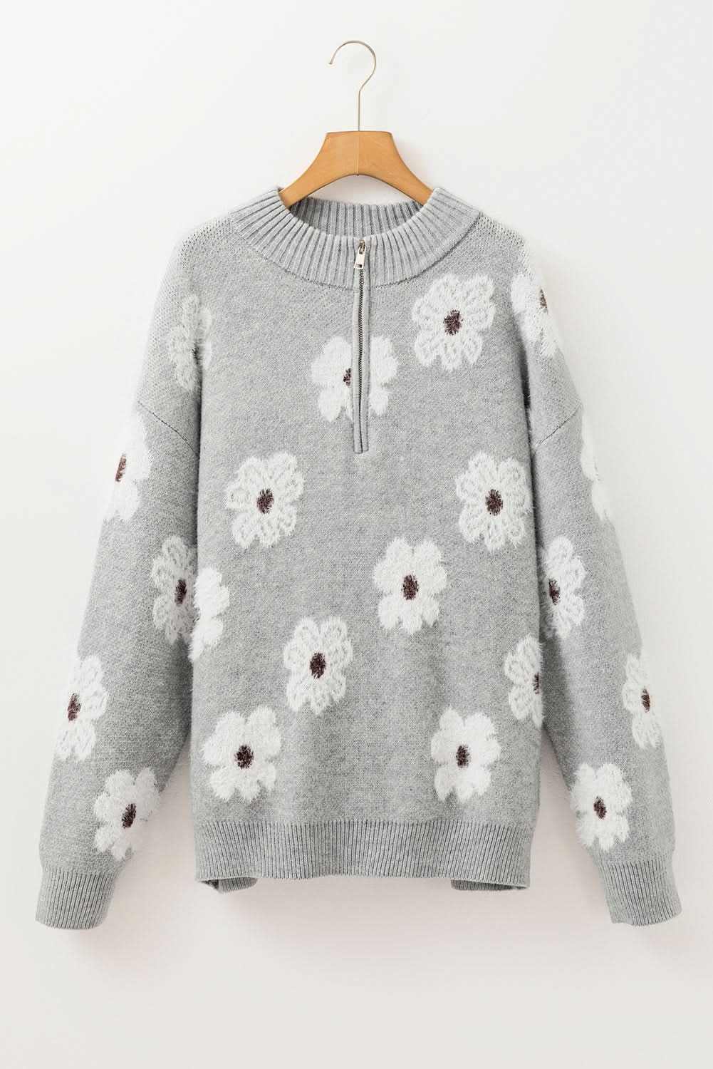 Love Salve Plus Size Embroidered Sweater — Cozy Winter Essential