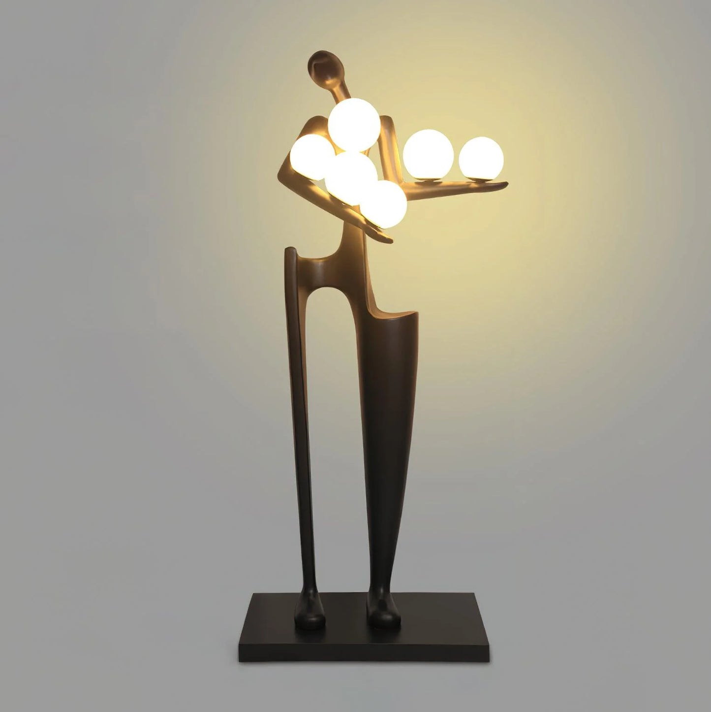 Lámpara de pie Escultura Figura de Bienvenida