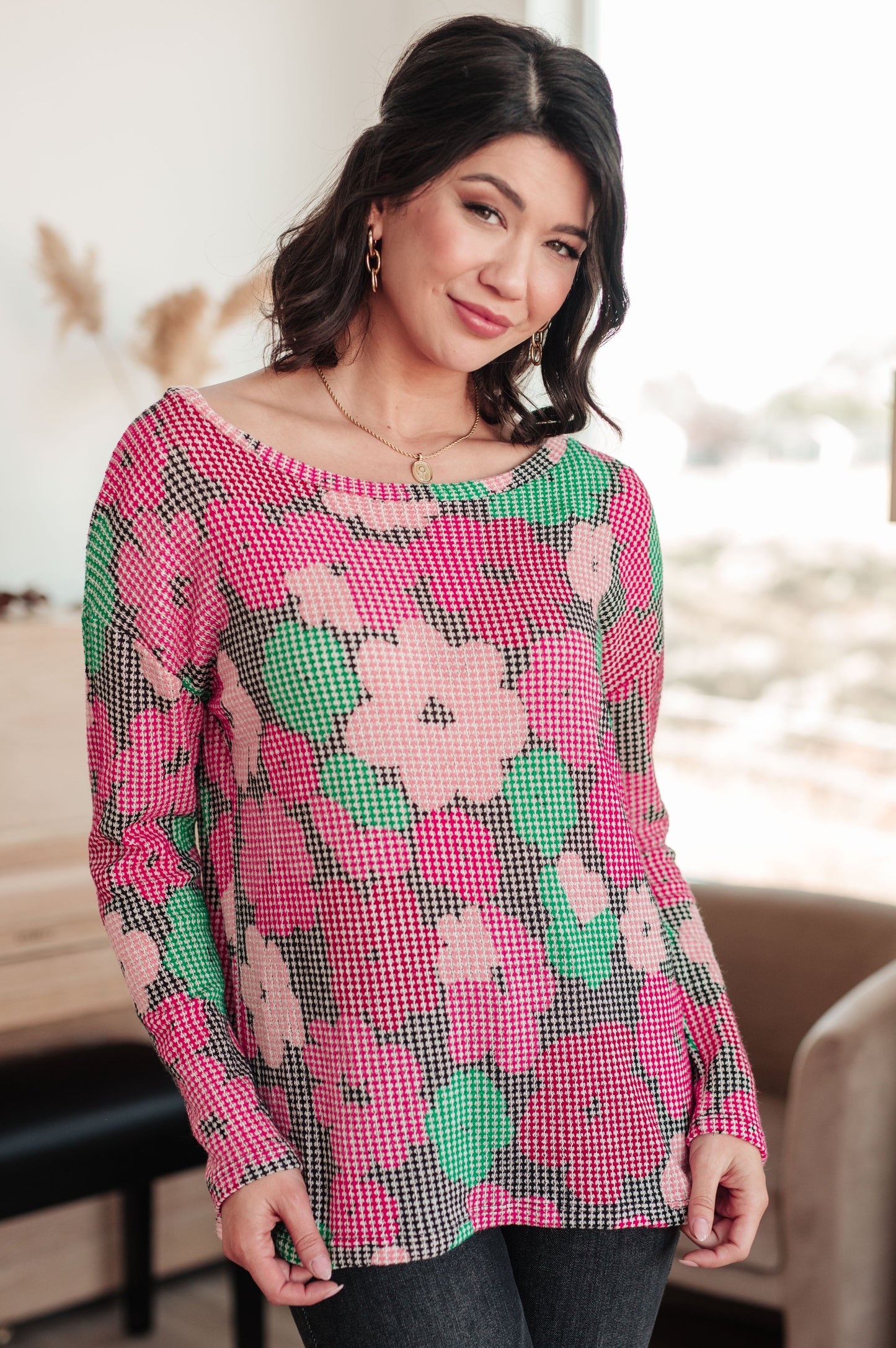 Top floral para chat grupal