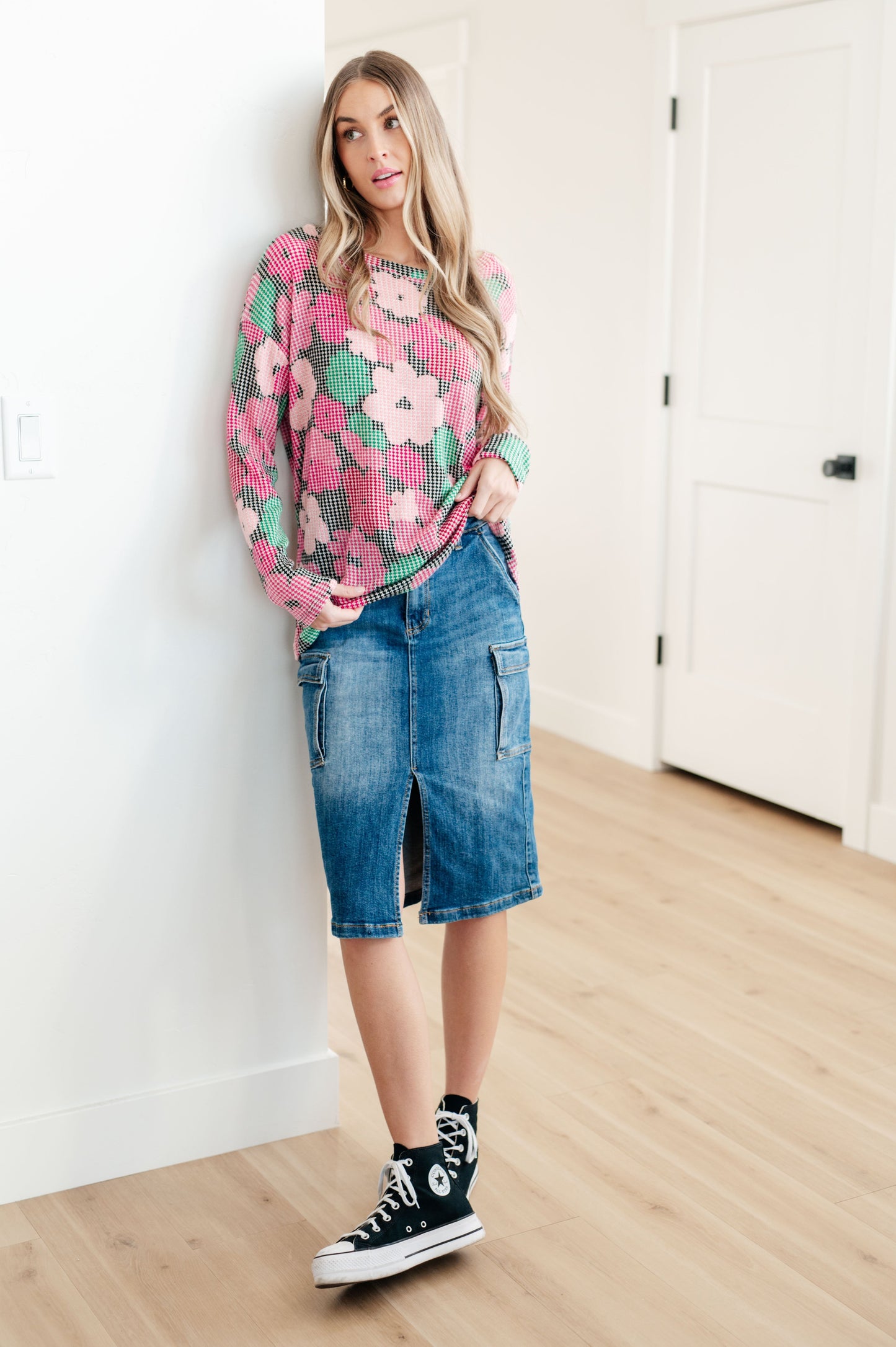 Top floral para chat grupal