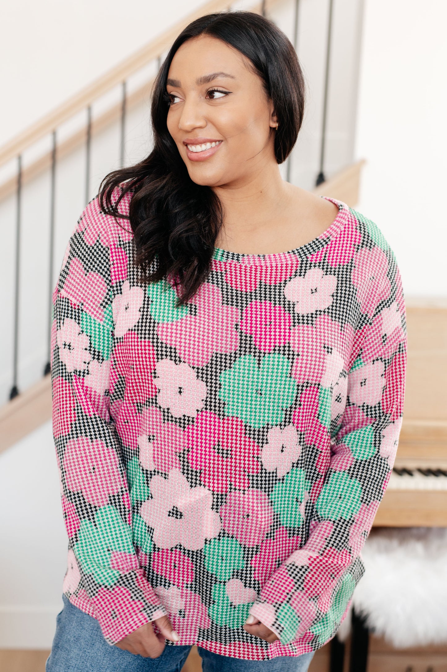 Top floral para chat grupal