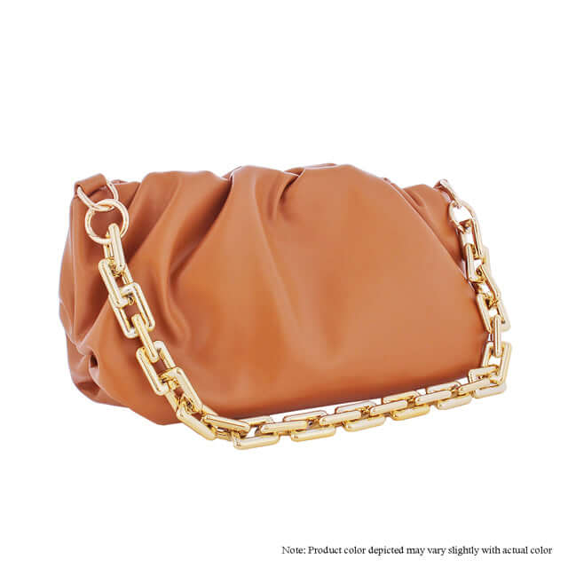 Bolso cadena fruncido - Miel