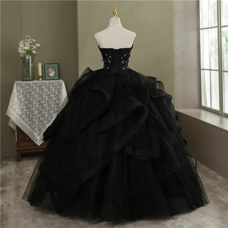 Vestidos de Quinceañera Fiesta de Gala Encaje Bordado Sin Tirantes Vestido de Fiesta Personalizado Vestido de Quinceañera Tallas Grandes Vestido de Quince Robe