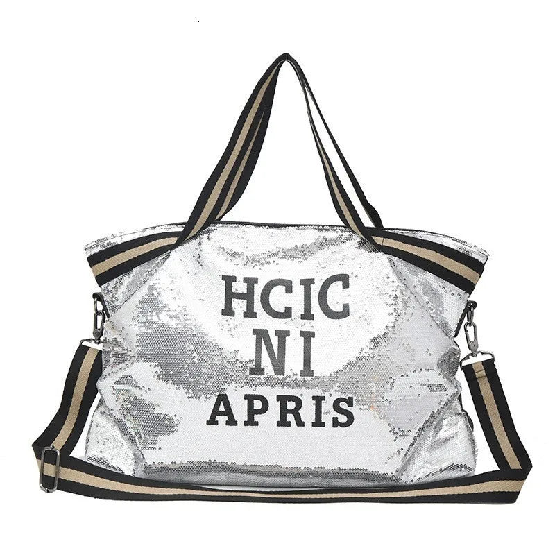 Sparkling Shoulder Bag: Large Tote for Travel