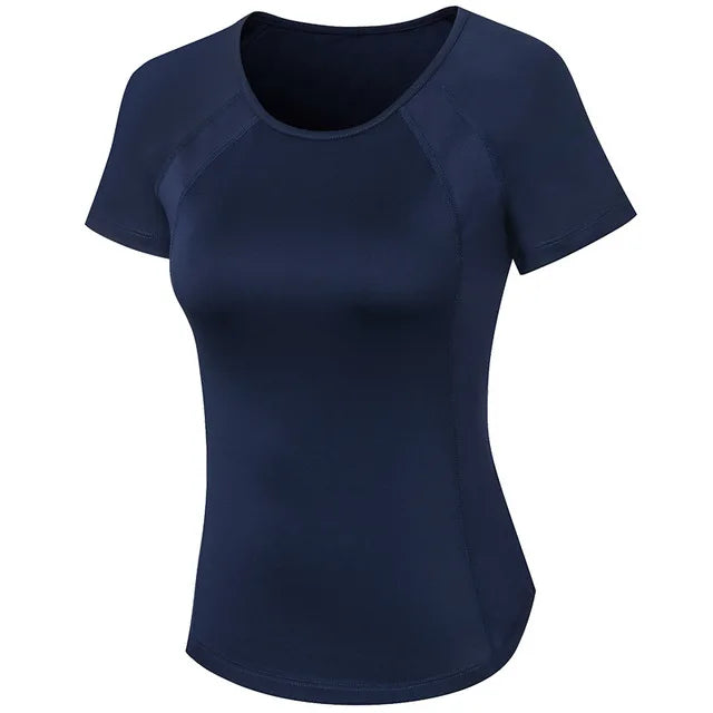 Women's Breathable Mesh Running Shirt   Quick Dry  Elastic Yoga Top