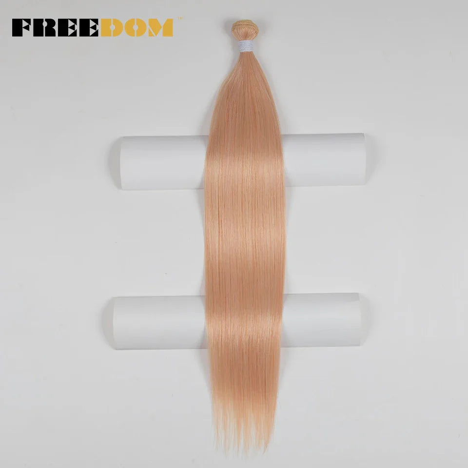 Synthetic Straight Hair Bundles Ombre