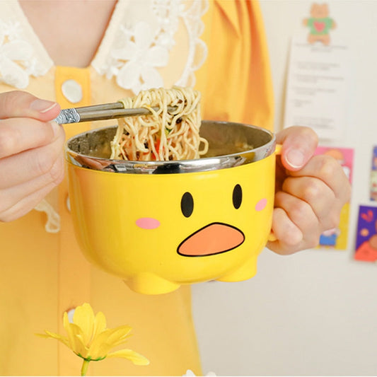 Tazón de ramen de pato con tapa