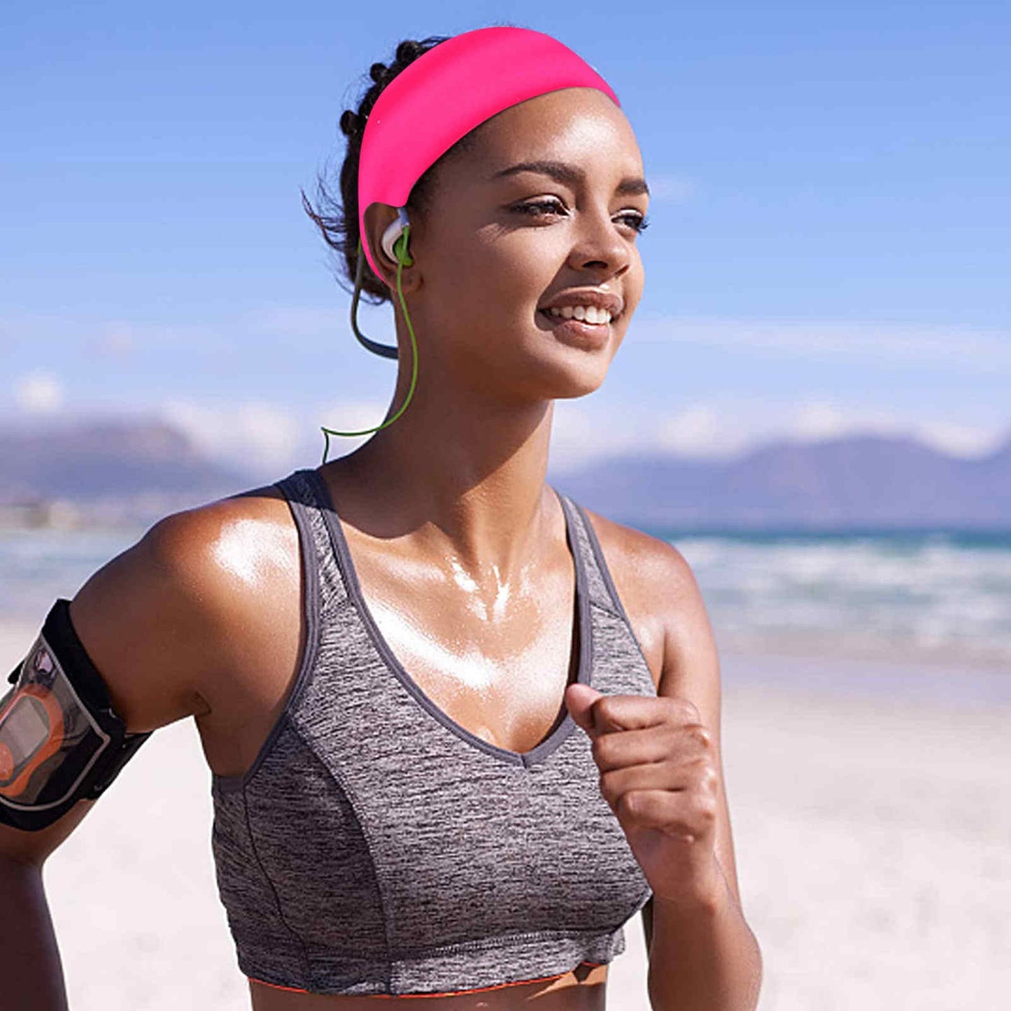 FlexFit Vibe Headband – Unisex Elastic Sports Hair Band for Fitness & Style