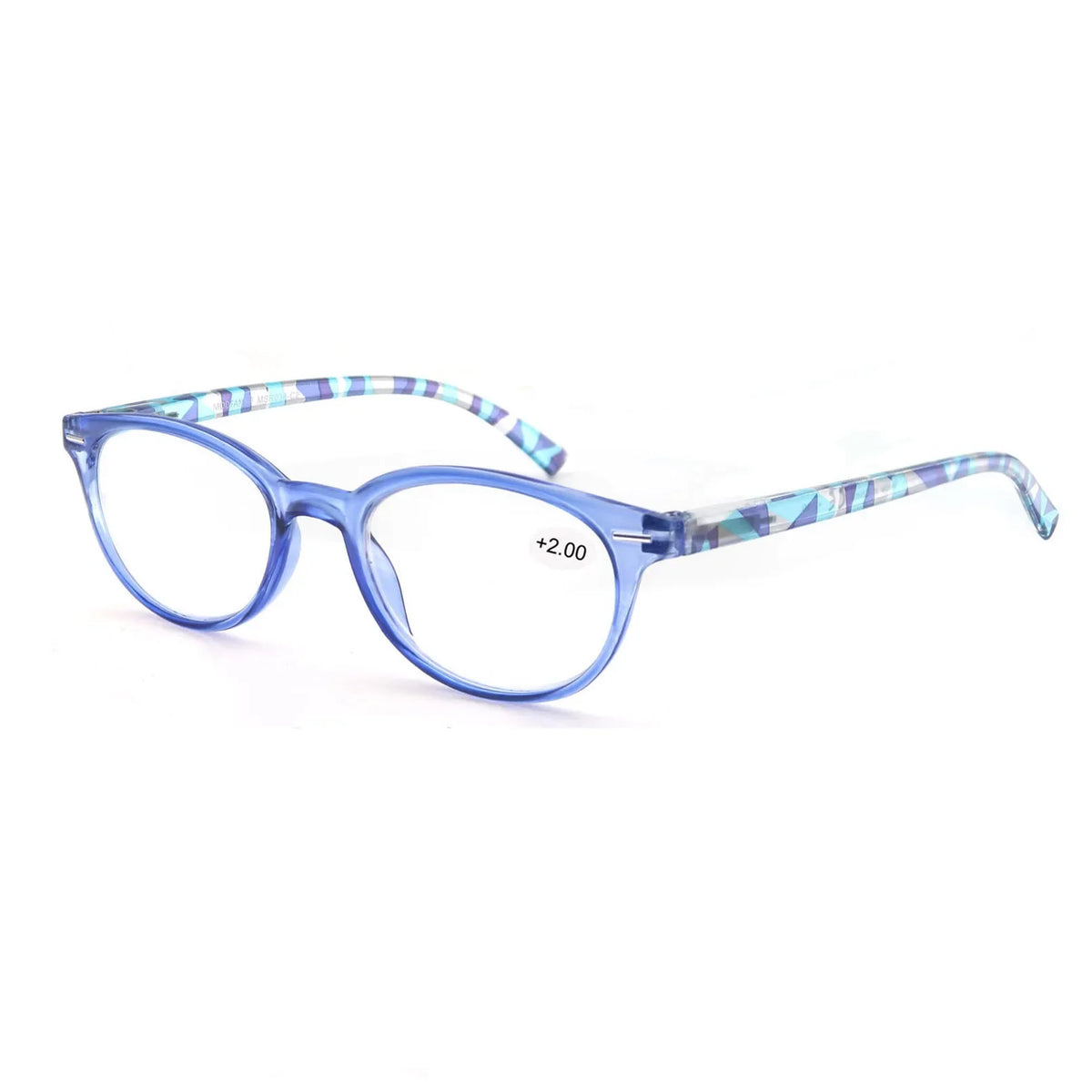 Reading Glasses Women Oval Colorful Frame Readers Hyperopia Presbyopia Vision Care Eyewear with Flexible Spring Hinge