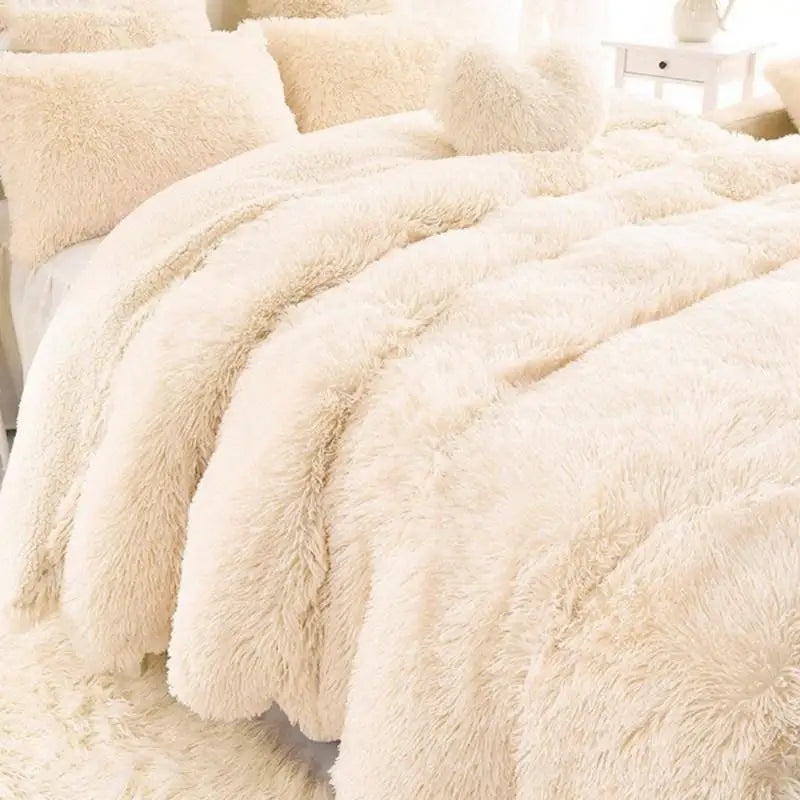 35   New Arrival Long Shaggy Throw Blanket Bedding Sheet Large Size Warm Soft Thick Fluffy Sofa Sherpa Blankets Pillowcase