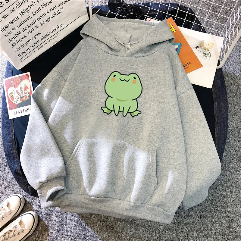 Sudadera con capucha de rana Kawaii