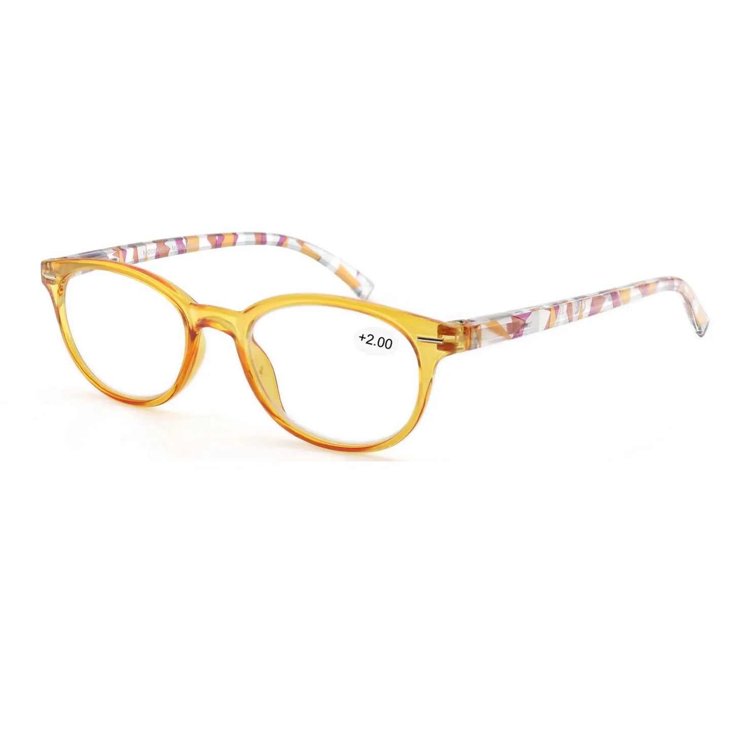 Reading Glasses Women Oval Colorful Frame Readers Hyperopia Presbyopia Vision Care Eyewear with Flexible Spring Hinge