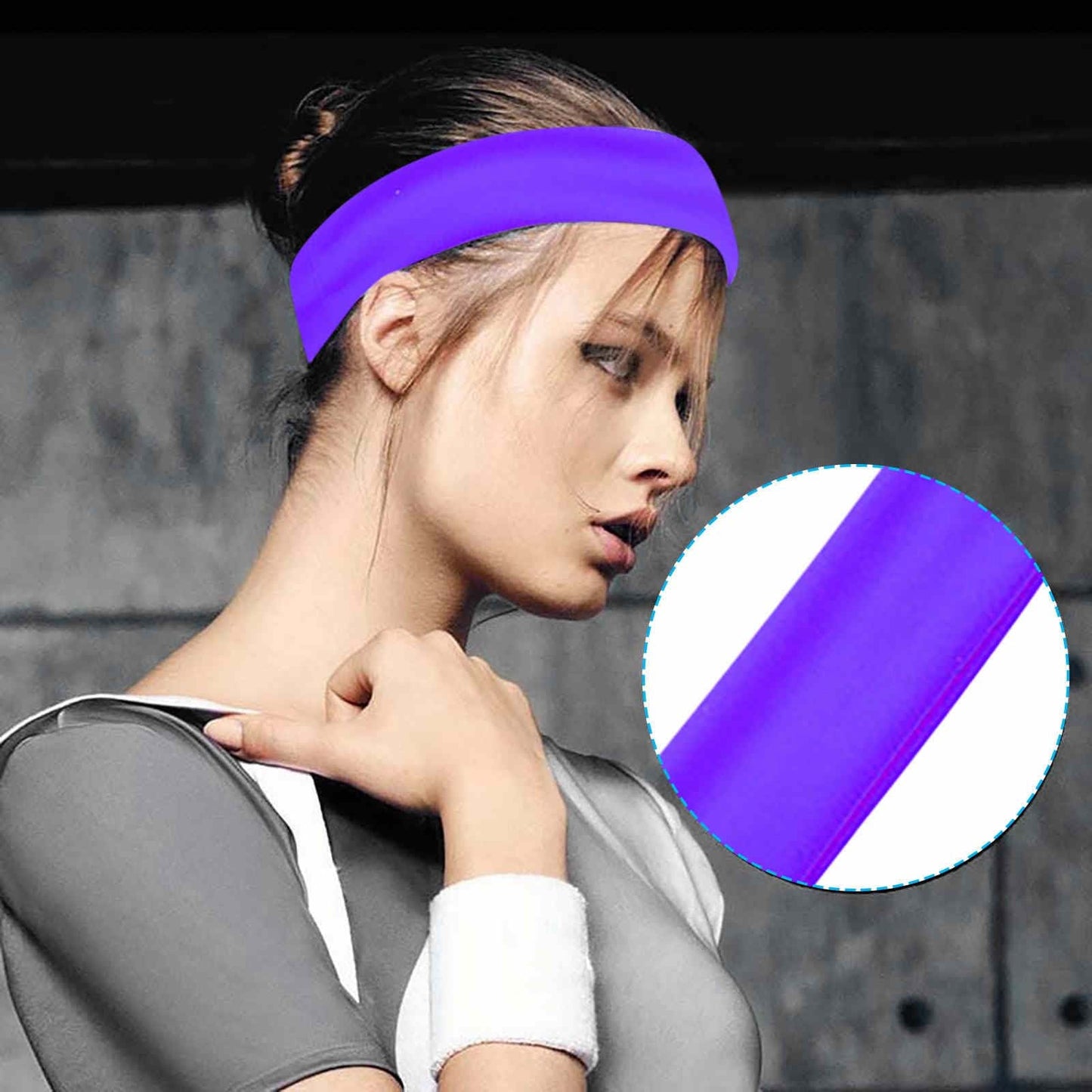 FlexFit Vibe Headband – Unisex Elastic Sports Hair Band for Fitness & Style