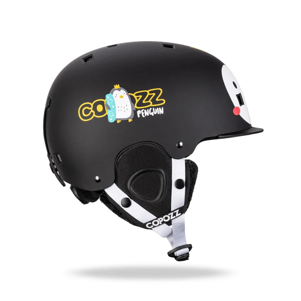 Kids Ski Helmet  Cartoons  Integrally Molded  Safety