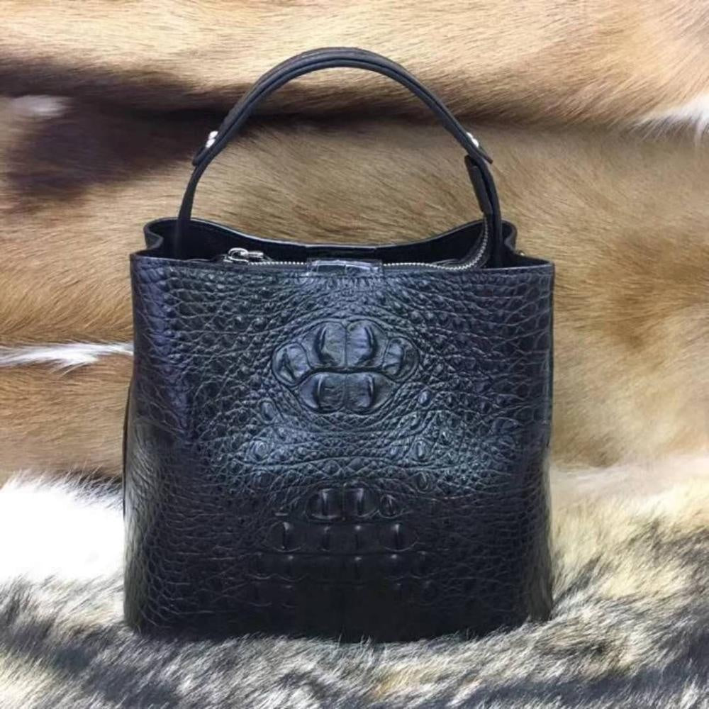 Handmade Crocodile Handbag Shoulder Bag Women's