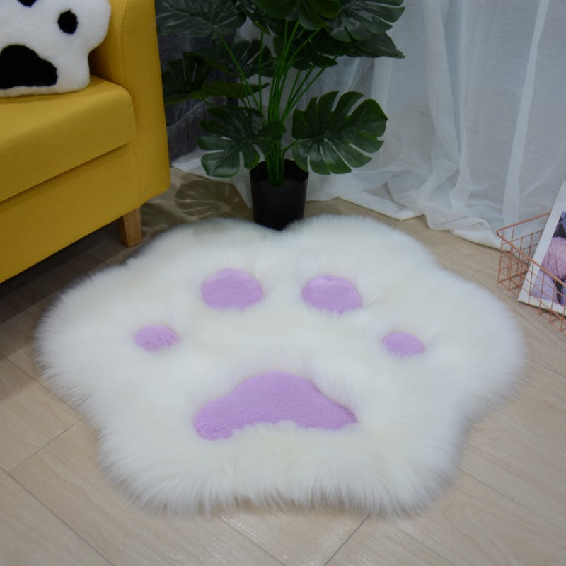 Alfombra de felpa de pata de gato