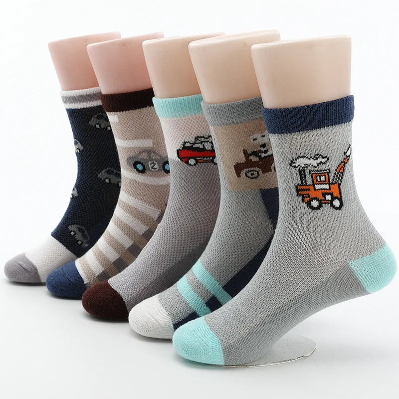 Kids' Spring Summer Mesh Crew Socks