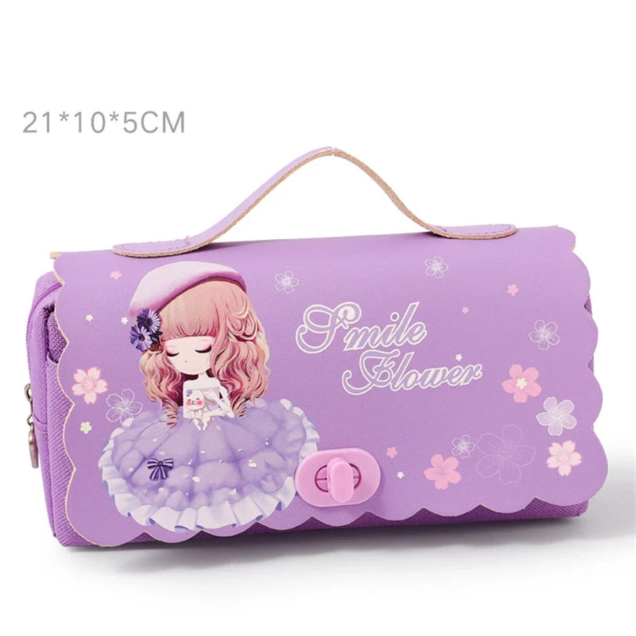 Estuches de lápices de niña kawaii
