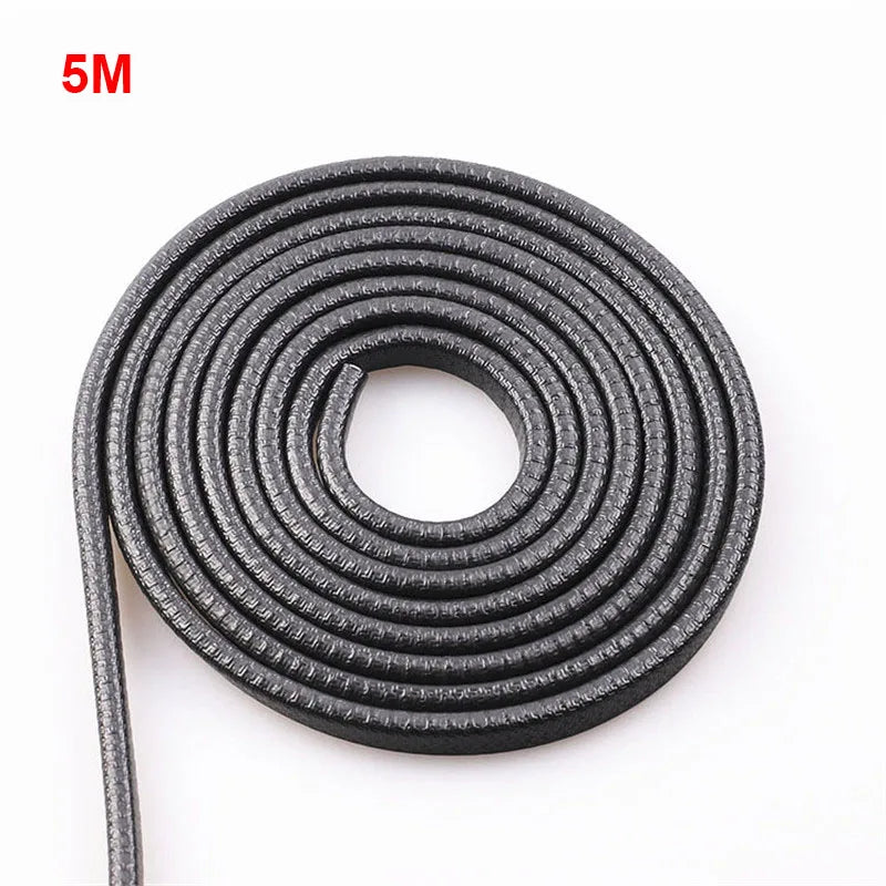 Kcimo Car Door Protector Edge Scratch Strip Guard Trim Car Door Noise reduction Anti Collision Protection With Steel Carstyling