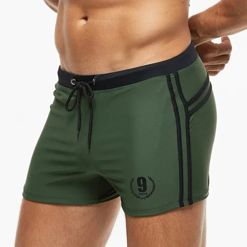 Men's Breathable Gym & Swim Shorts Adjustable Waist  Quick Dry