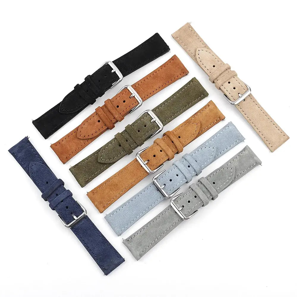 Samsung Galaxy Watch Suede Leather Strap - Stylish Comfort