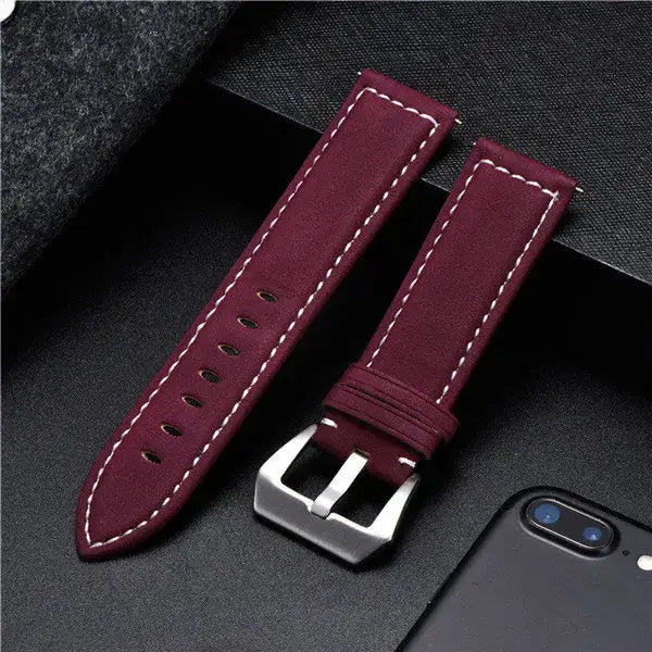 Samsung Galaxy Watch Leather Band - Classic Genuine Design