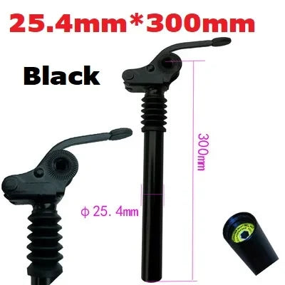 Electric Folding Bike E-Bike Shock Seatpost 25.4mm 27.2mm 28.6mm 31.8mm 33.9mm Bicycle Folding Flipped Shock Absorber Seat Post