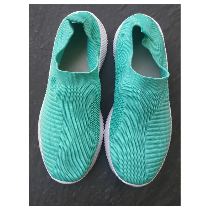 Comfortable Slip On Women Sneakers Walking Flats Size 42