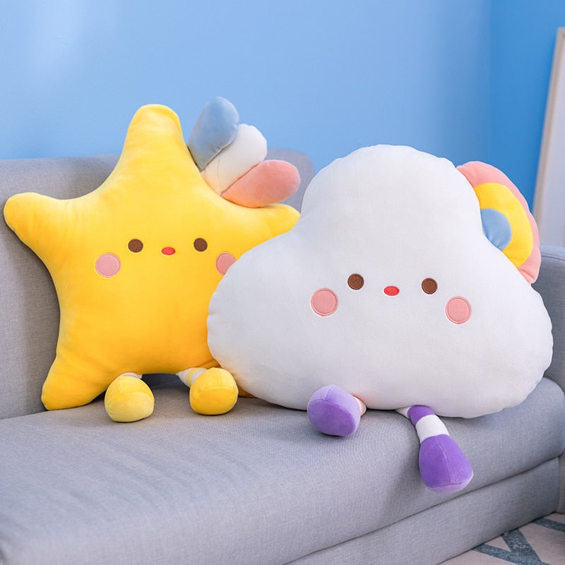 Nubes Arcoíris y Estrellas de Peluche