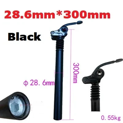 E-Bike Electric Folding Bike Shock Absorber Seat Post Alloy 25.4mm 27.2mm 28.6mm 31.8mm 33.9mm 34mm Folding Flipped Seat Post