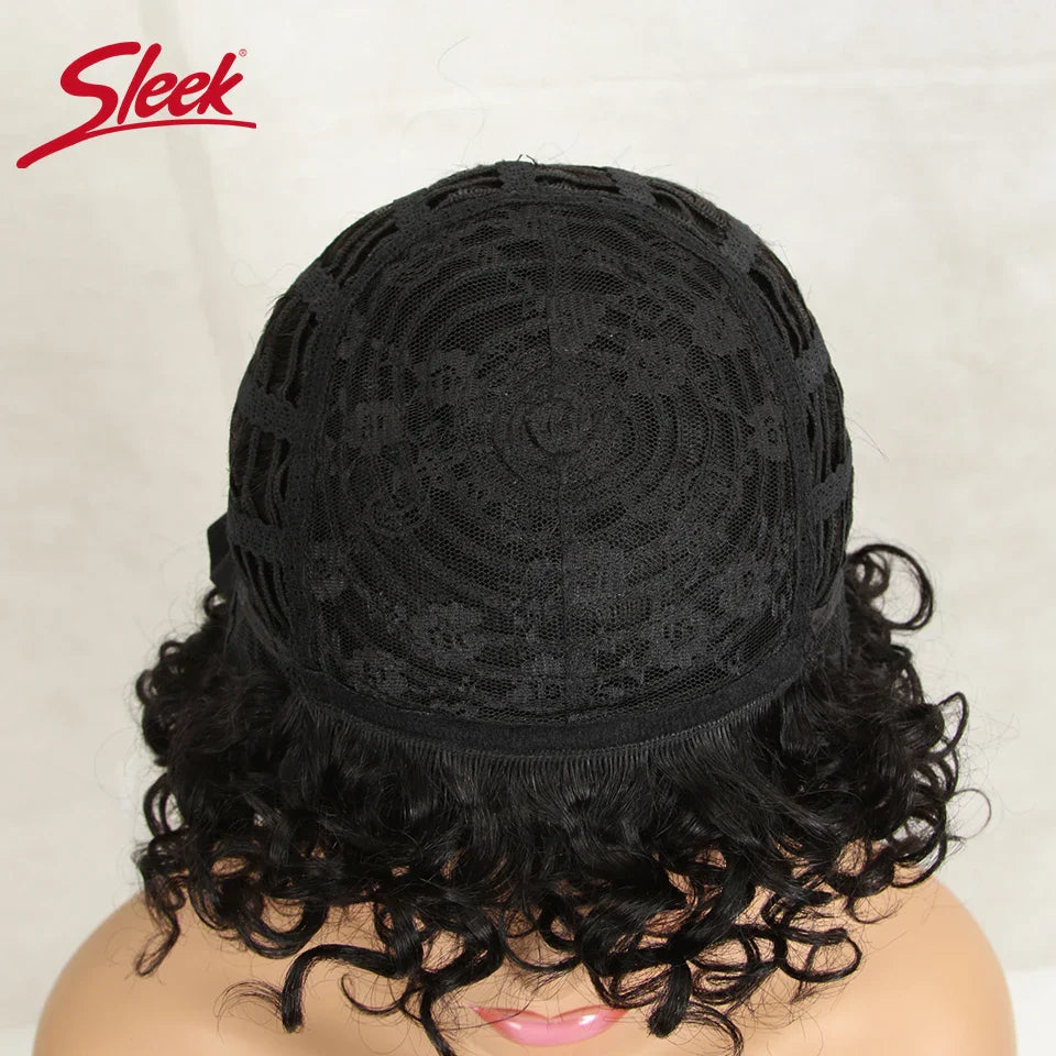 Pelucas elegantes de cabello humano corto, corte Pixie, para mujeres, pelucas de cabello brasileño Remy, pelucas cortas, pelucas cortas de onda natural para mujeres negras