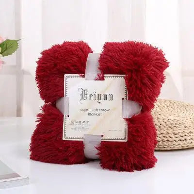 35   New Arrival Long Shaggy Throw Blanket Bedding Sheet Large Size Warm Soft Thick Fluffy Sofa Sherpa Blankets Pillowcase