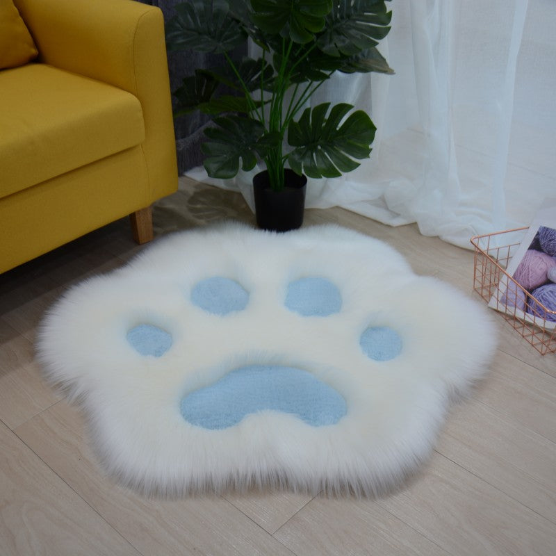 Alfombra de felpa de pata de gato