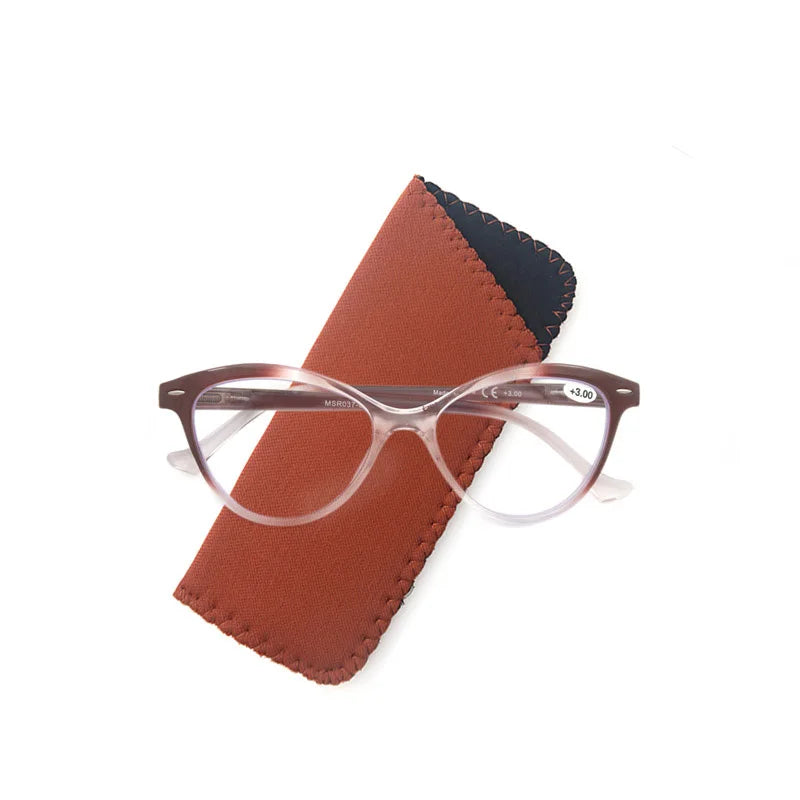 Small face Women Reading Glasses Cat Eye Vintage Fashion Eyeglass Cateye Retro Clear Lens Ladies Ultralight Diopter +1.25 +2.0