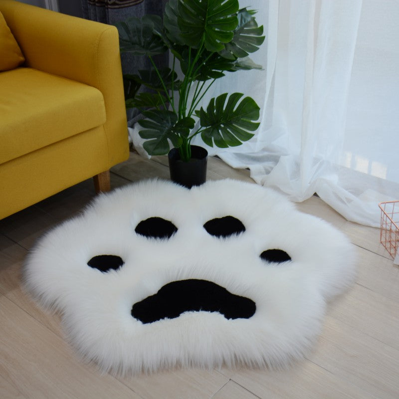 Alfombra de felpa de pata de gato
