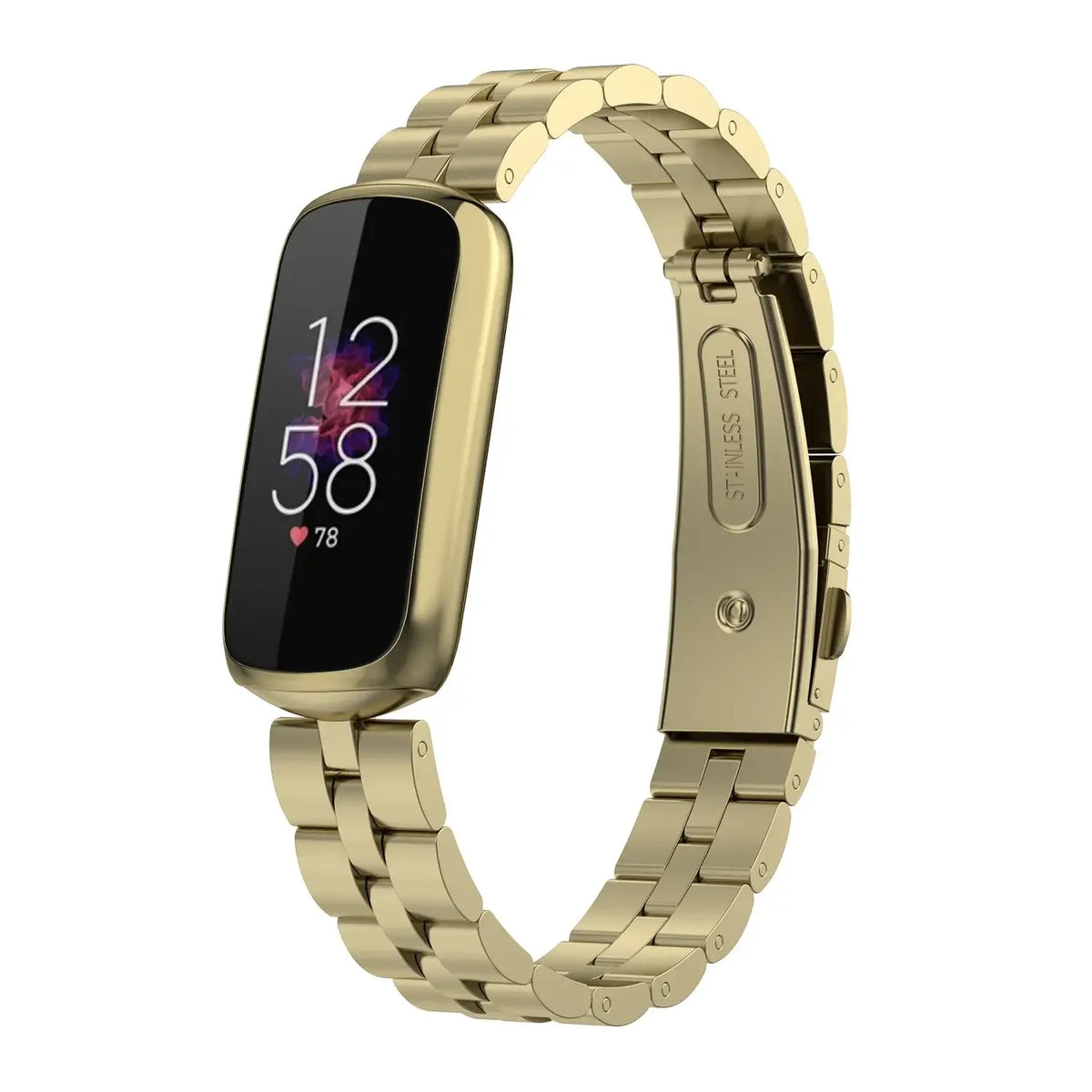 Stainless Steel Fitbit Luxe Band - Sleek Luxury Design