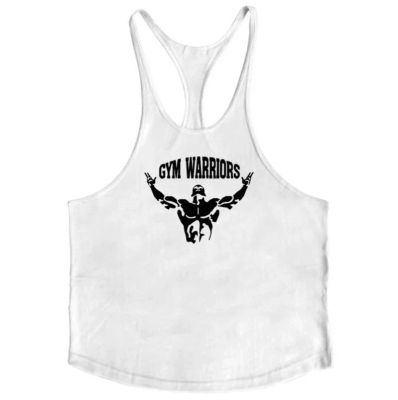 Camiseta Muscleguys sin mangas tipo tirantes finos para fitness
