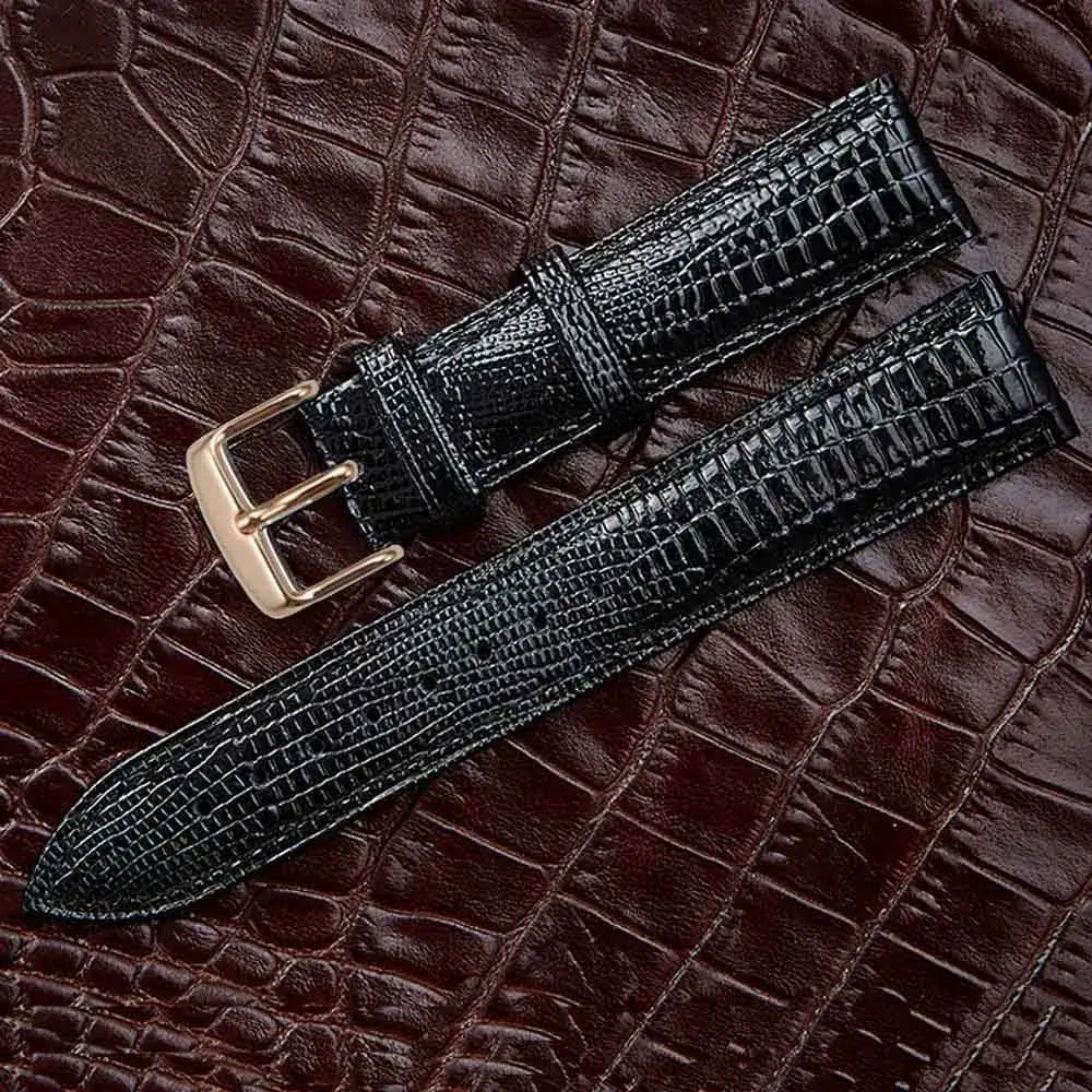 Garmin 18/20/22mm Quick Release Lizard-Grain Embossed Leather Band