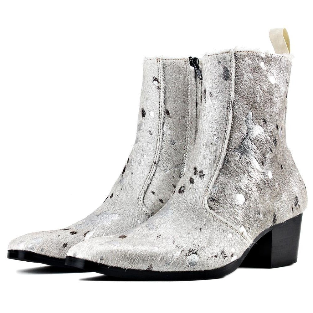 Botas Chelsea de piel con estampado de leopardo para un estilo cómodo