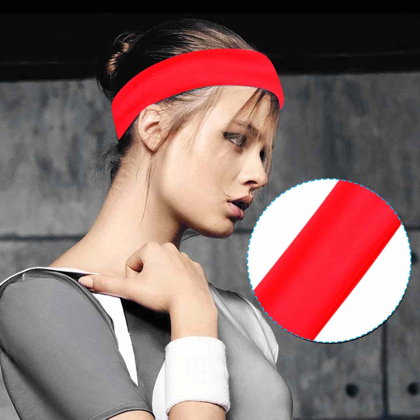 FlexFit Vibe Headband – Unisex Elastic Sports Hair Band for Fitness & Style